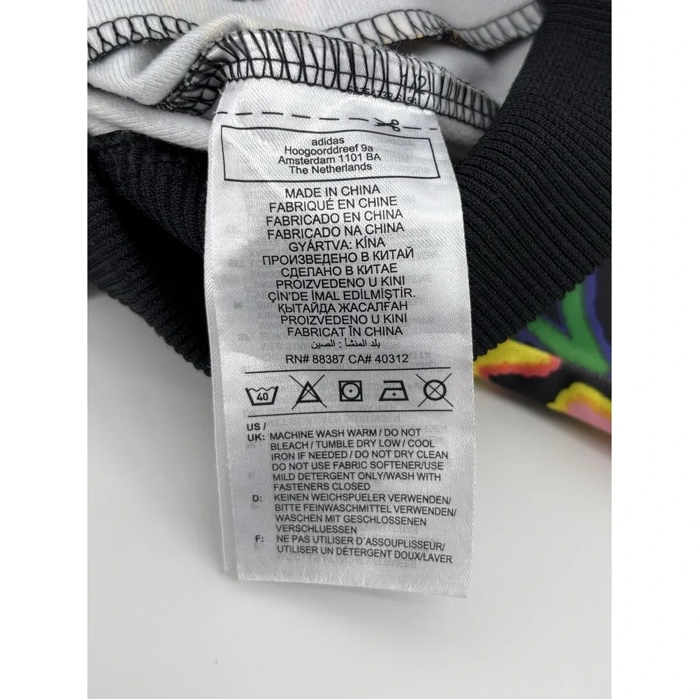 Adidas Originals Love Unites Superstar Track Jacket Youth Sz L Graffiti Print